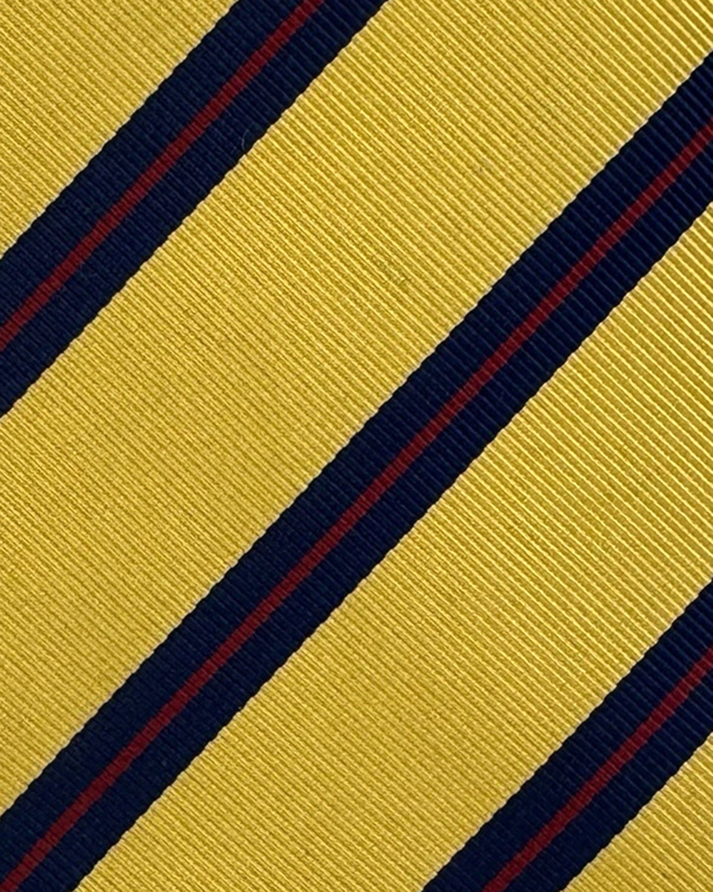 Brioni Silk tie Mustard Stripes