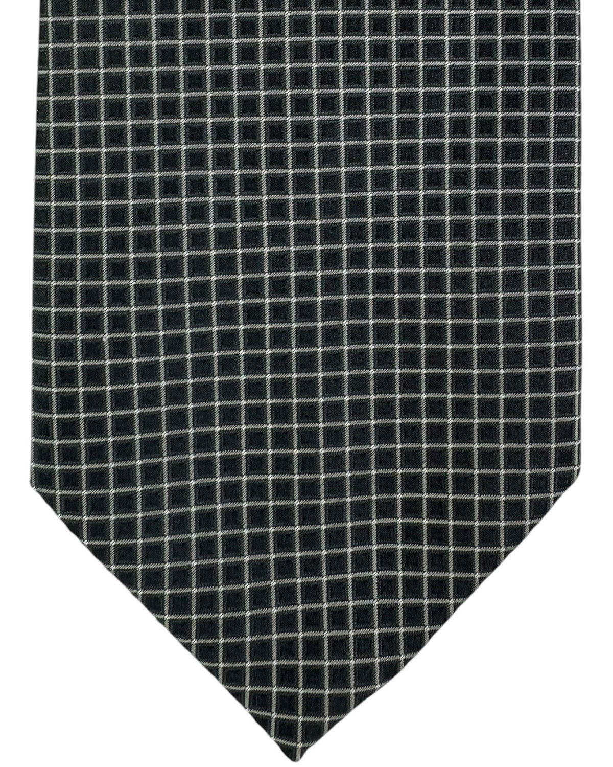 Brioni SilkTie Black Silver Design