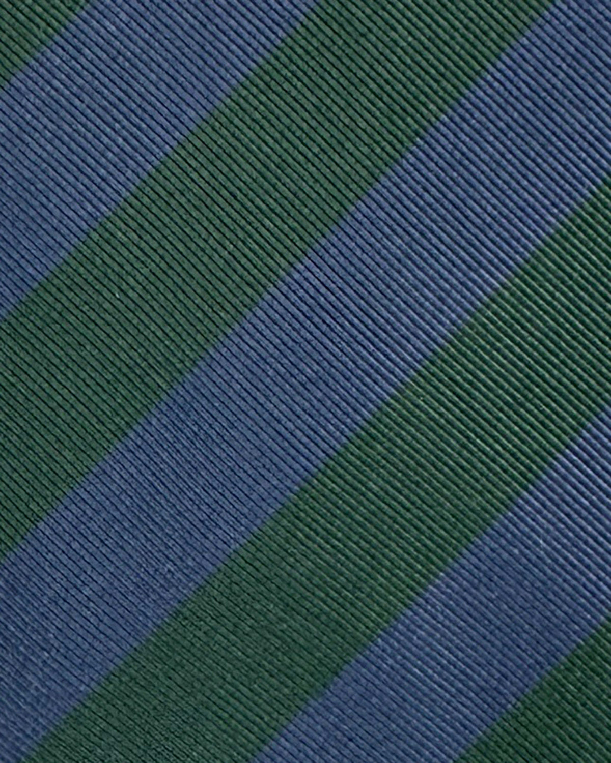 Brioni Silk Tie Lapis Blue Dark Green Stripes 