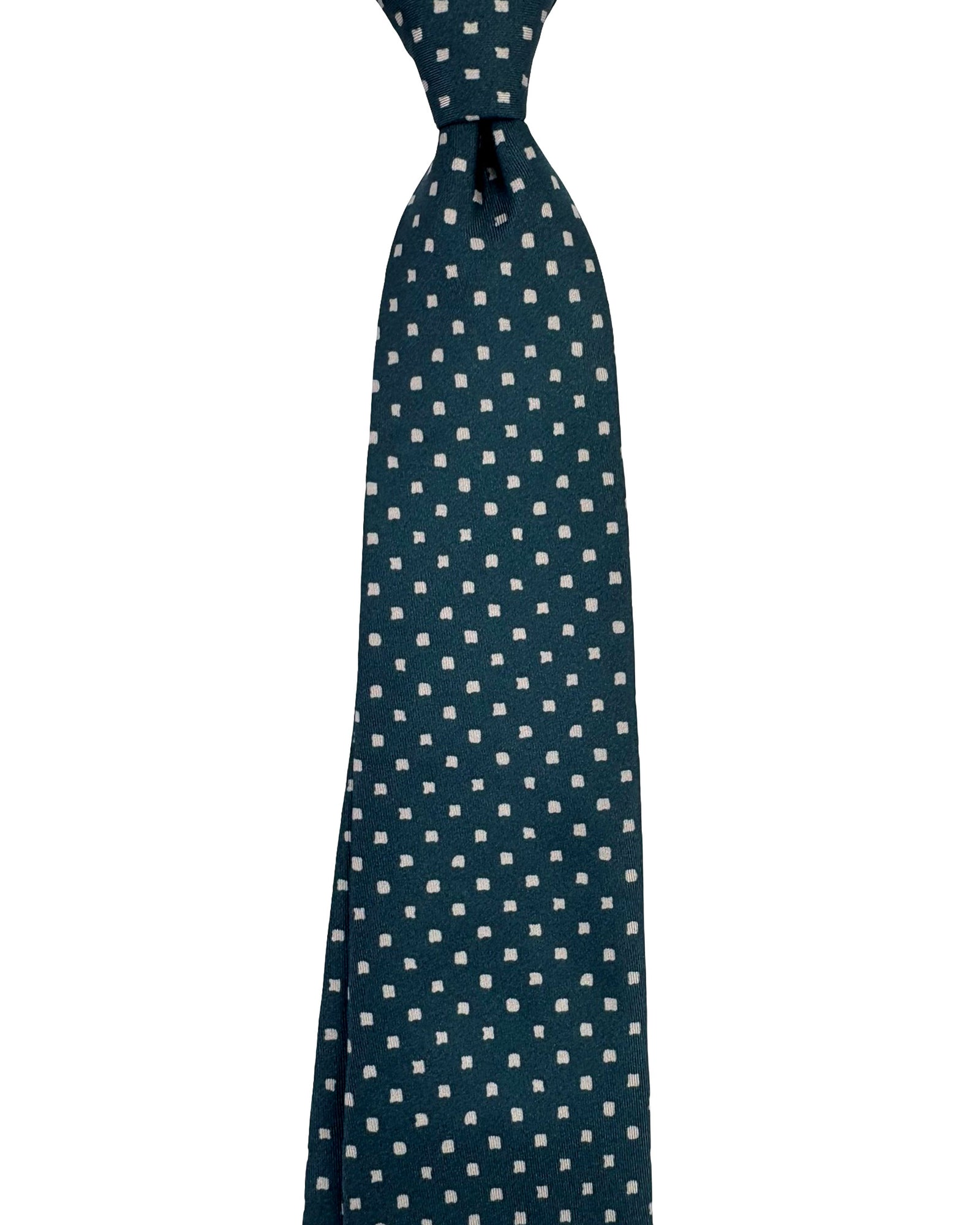 Brioni Tie Gray Tan Geometric Design