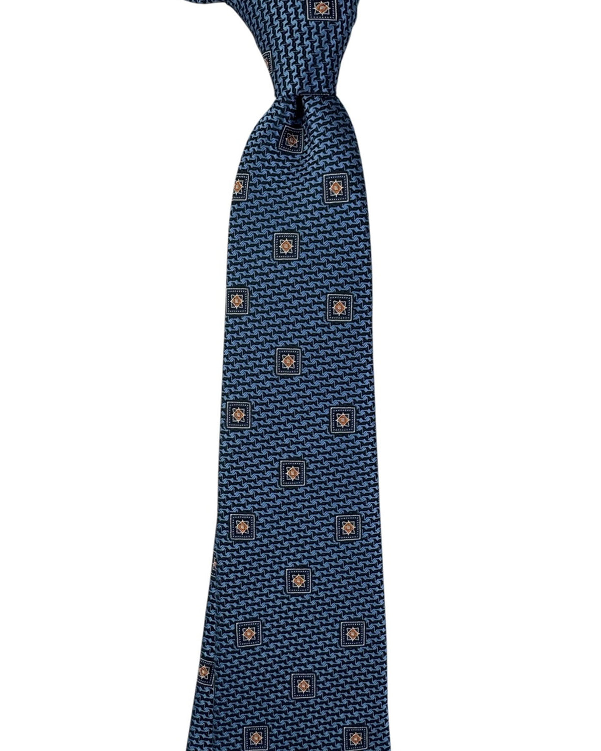 Canali Tie Blue Geometric