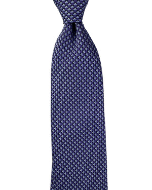 Canali Silk Tie Purple Geometric Design