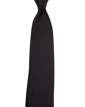 Canali Tie Chocolate Brown Silver Micro Dots SALE
