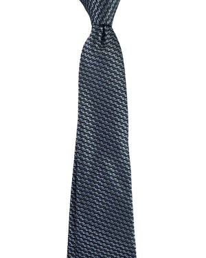 Canali Tie Gray Micro Weave Pattern