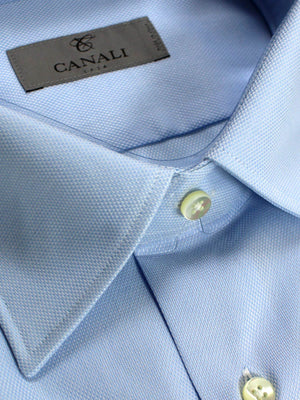 Canali Dress Shirt Light Blue - Slim Fit 41 - 16 REDUCED - SALE