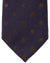 Canali Silk Tie Purple Brown Geometric Pattern