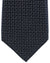 Canali Silk Tie Black Silver Geometric Pattern
