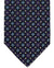 Canali Tie Purple Blue Silver Mini Geometric - Jacquard Silk