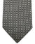 Canali Tie White Gray Brown Micro Pattern - Jacquard Silk