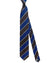 Canali Silk Tie Midnight Blue Brown Stripes - NEW 2024 Collection