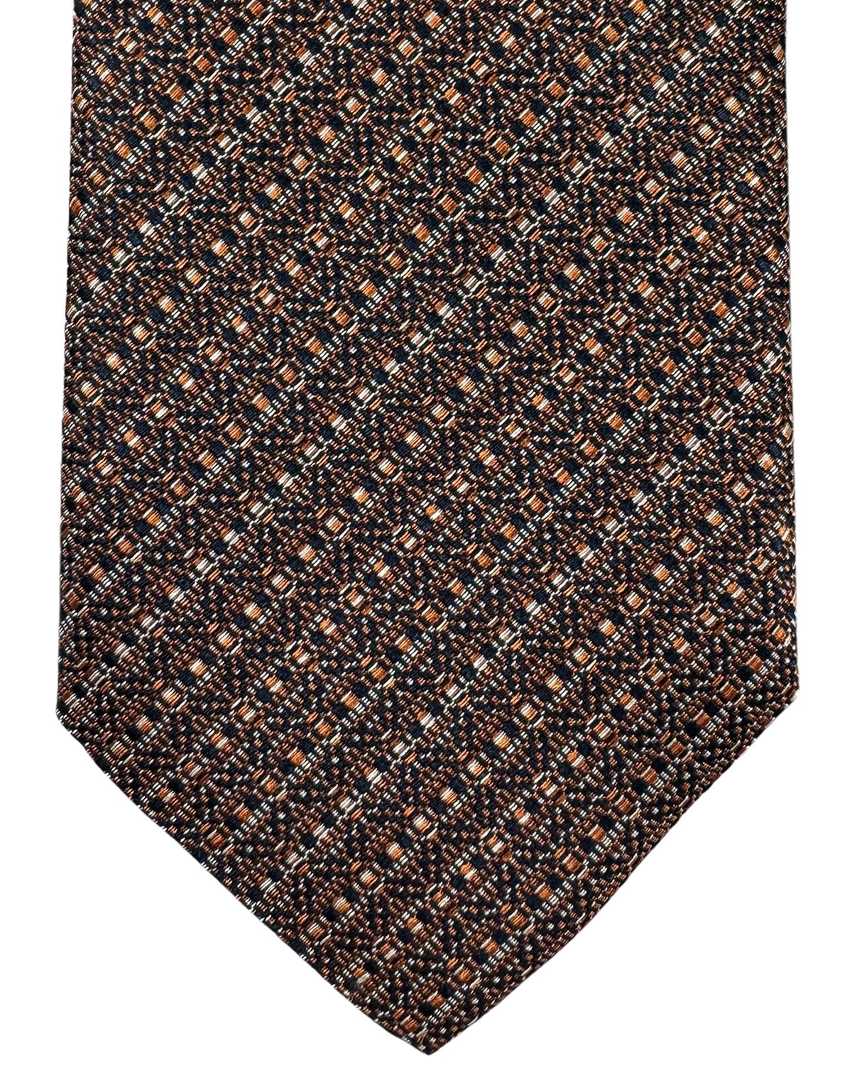Canali Silk Tie Brown Stripes - NEW 
