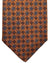 Canali Silk Tie Rust Brown Mini Flowers