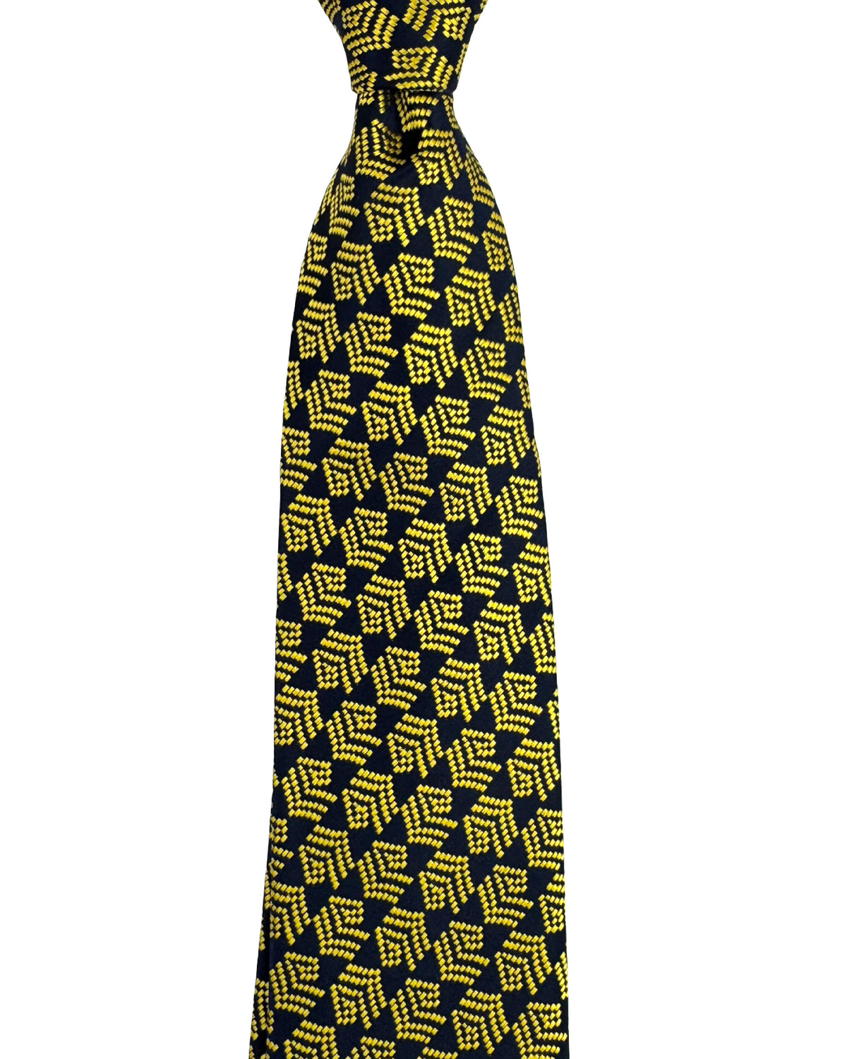 Charvet Paris Tie Midnight Blue Gold