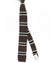 Brunello Cucinelli Square End Knitted Tie Brown Dark Blue Horizontal Stripes