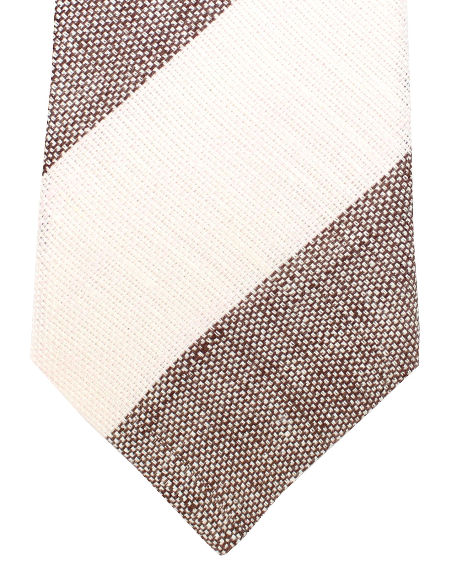 Brunello Cucinelli Tie Pink Stripes - Linen