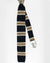 Brunello Cucinelli Square End Knitted Tie Stripes Linen Cotton SALE