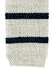 Brunello Cucinelli Square End Knitted Tie Beige Black Horizontal Stripes