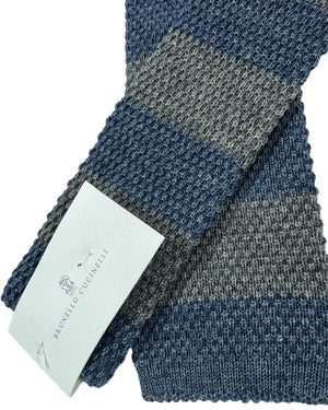 Brunello Cucinelli cotton Square End Knitted Tie 