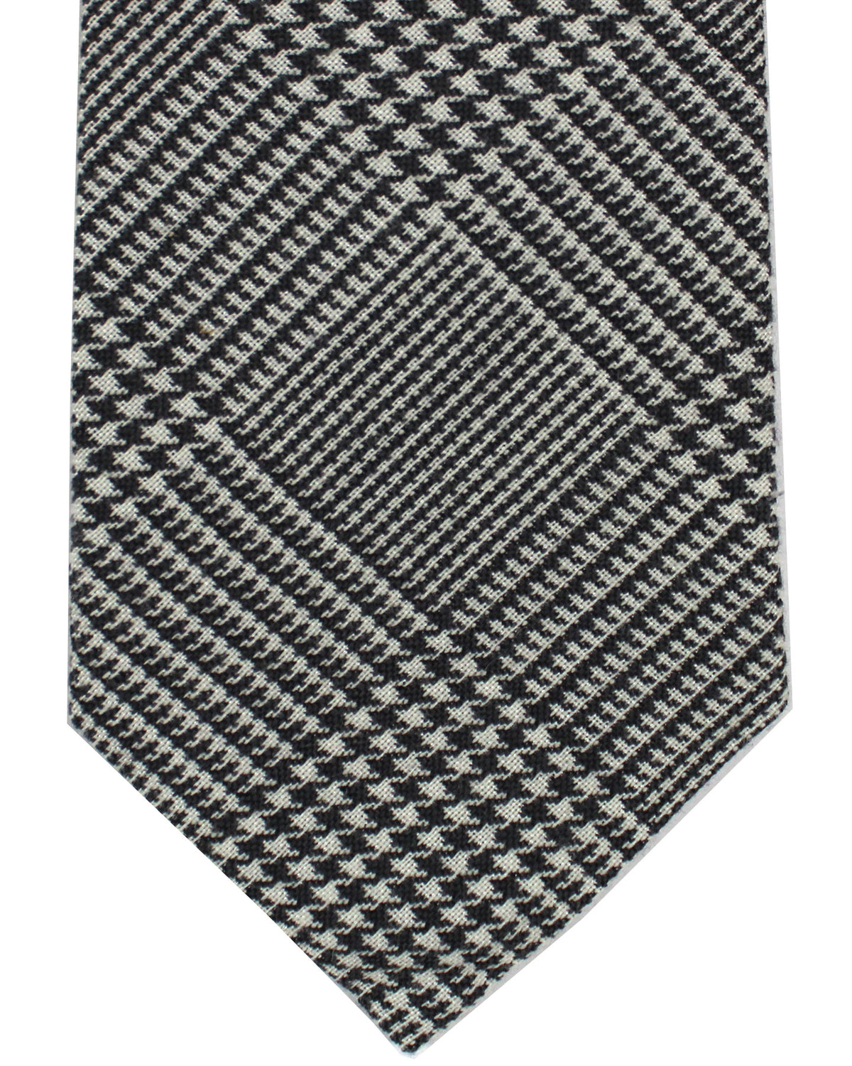 Brunello Cucinelli Tie Glen Check Plaid - Wool Silk - SALE