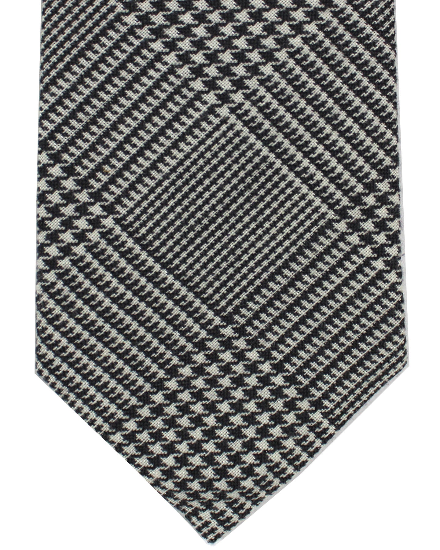 Brunello Cucinelli Tie Glen Check Plaid - Wool Silk - SALE