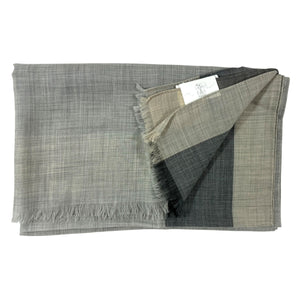 
Cucinelli Scarf Gray Beige Black 