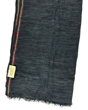 Brunello Cucinelli Scarf Dark Blue Linen Silk Shawl