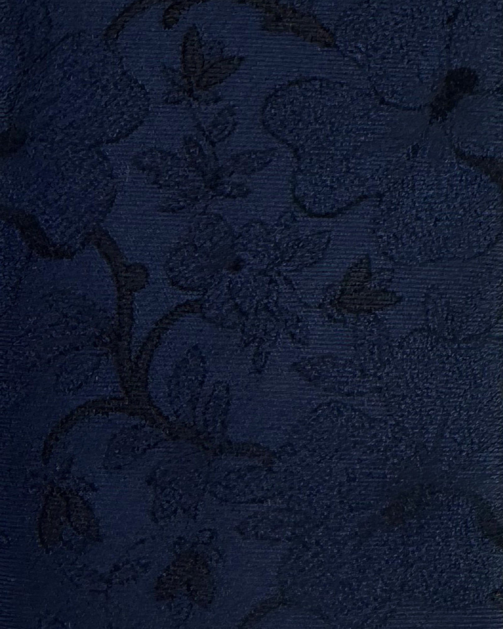 Dolce & Gabbana Skinny Tie Floral Midnight Blue