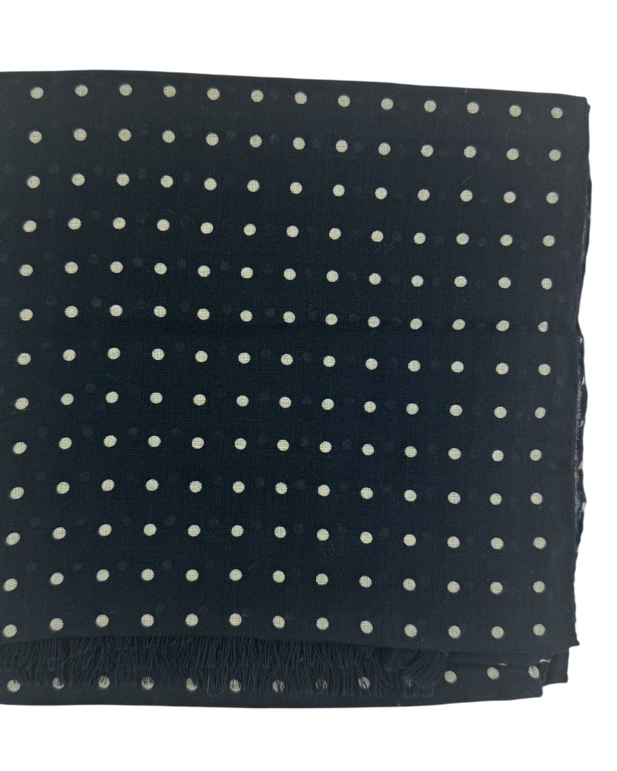 Black Scarf Polka Dots