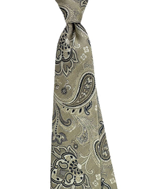 New Etro Tie Taupe Paisley