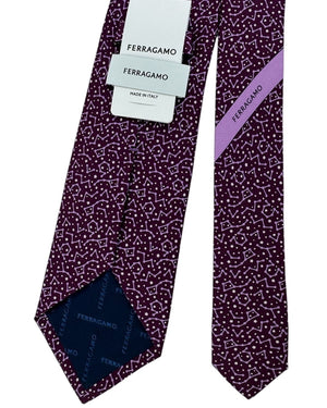 Salvatore Ferragamo Tie Purple Constellation Map