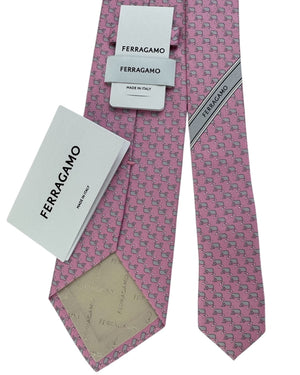 Salvatore Ferragamo Tie Pink Whale - New Collection