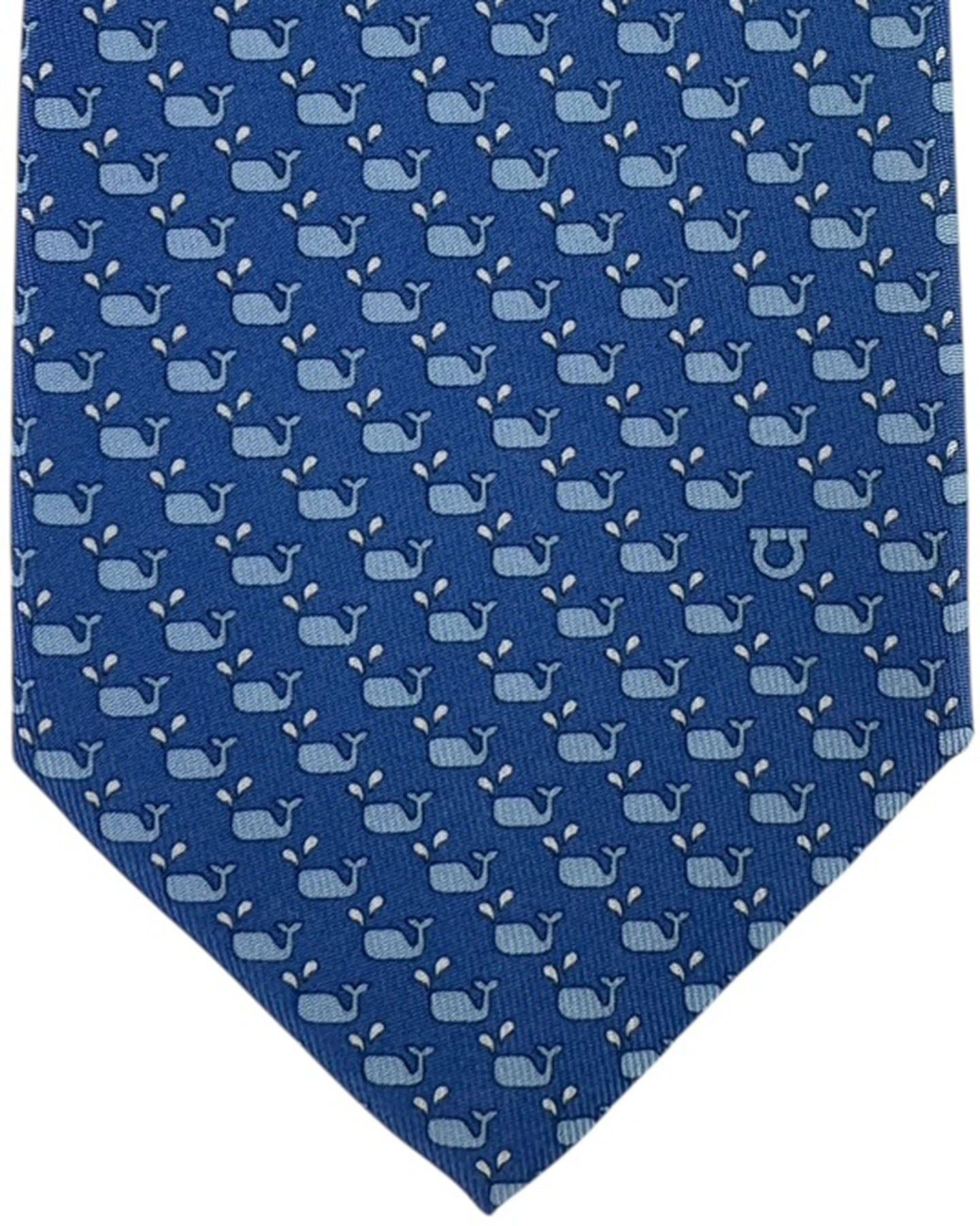 Salvatore Ferragamo Silk Tie Whale