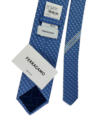 Salvatore Ferragamo Tie Blue Whale - New Collection