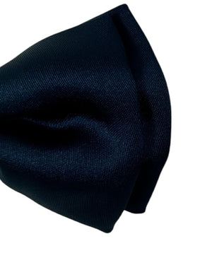 Salvatore Ferragamo Bow Tie Midnight Blue - Silk Pre-Tied Designer Bow - New 2024 Collection