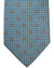 Salvatore Ferragamo Silk Tie Blue Micro Pattern Gancini