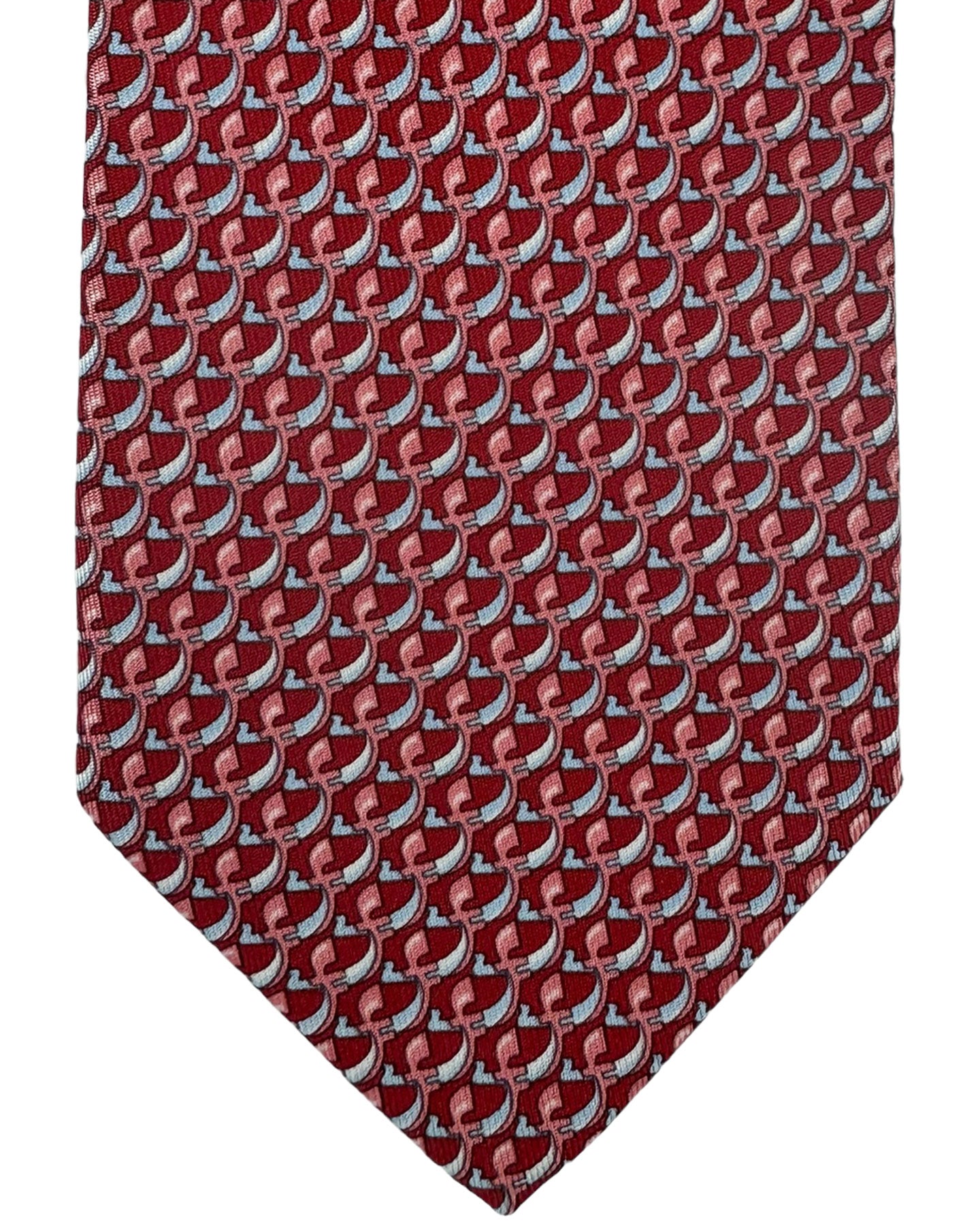 Salvatore Ferragamo Tie Red Logo