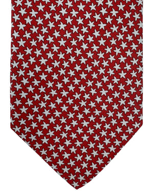 Salvatore Ferragamo Novelty Tie Red Star Design