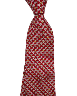 Salvatore Ferragamo Tie Red Cuddly Bear Design