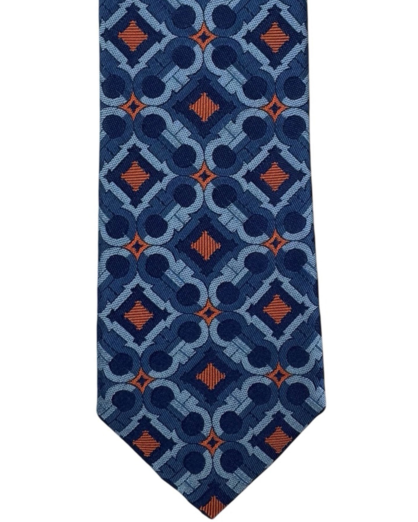 Salvatore Ferragamo Skinny Tie Blue