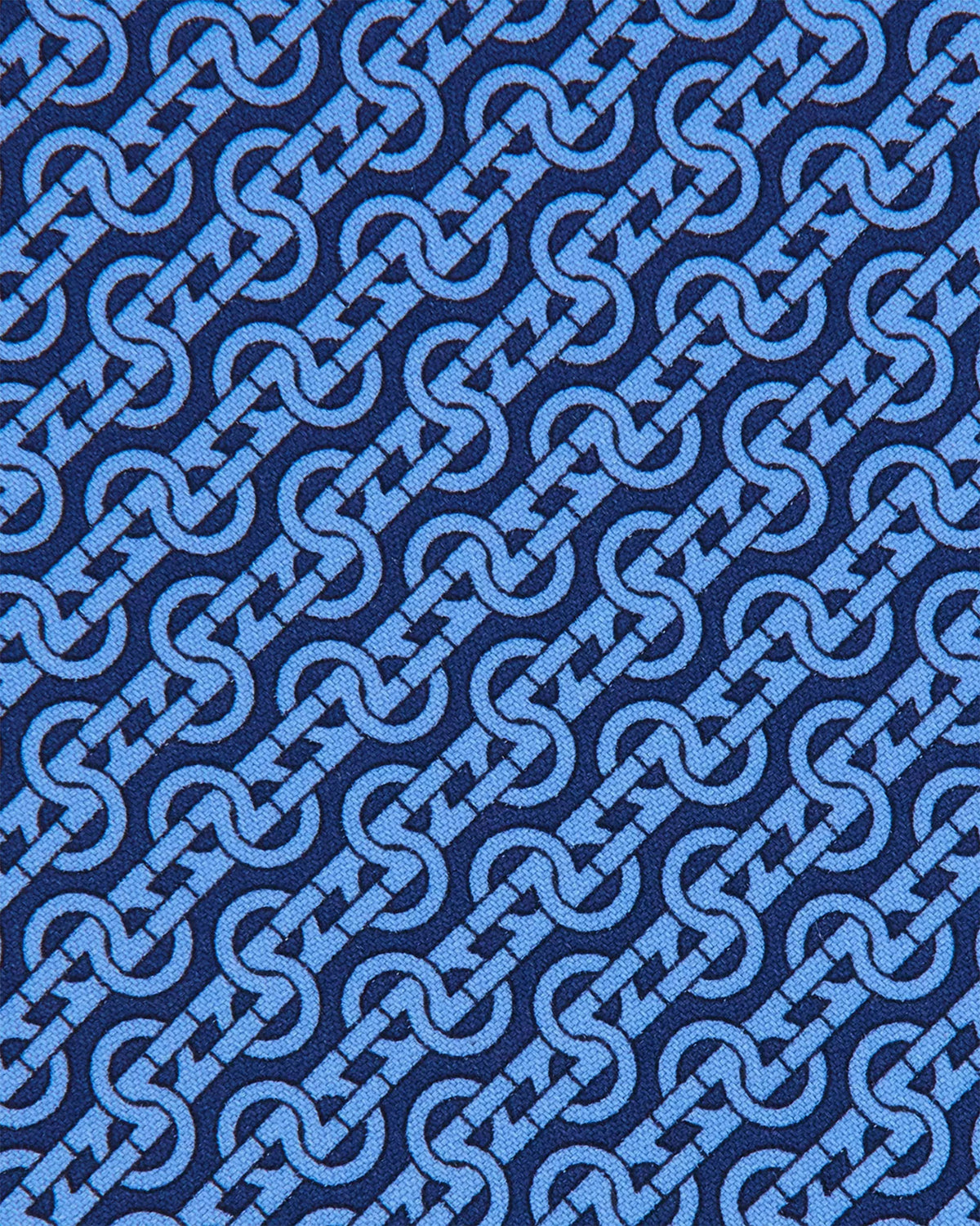 Salvatore Ferragamo Tie Navy Blue Interwoven Gancini