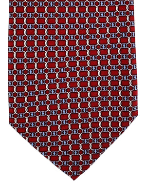 Salvatore Ferragamo Red Blue Gancini Clip - New Collection