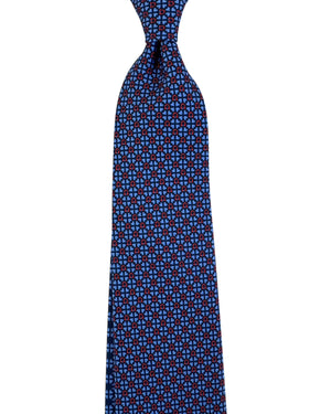 Salvatore Ferragamo Tie Dark Blue Gancios & Hearts - New Collection