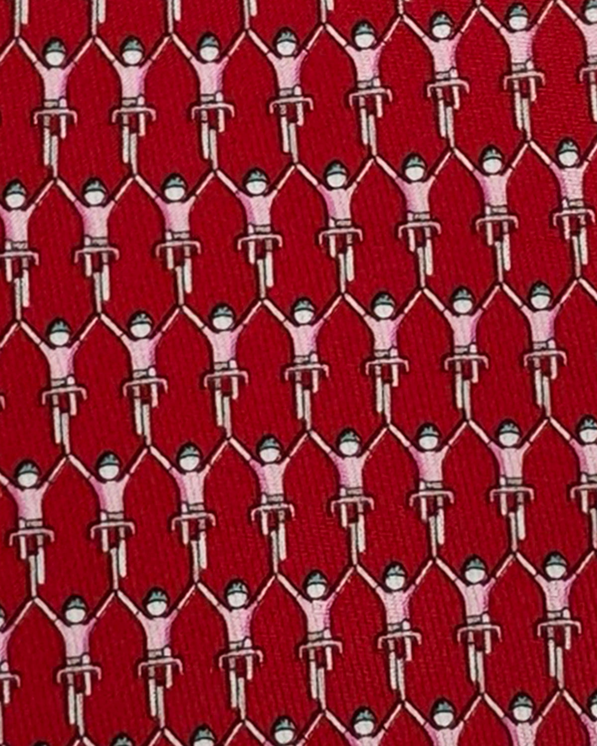 Salvatore Ferragamo Tie Red Cycling - Novelty