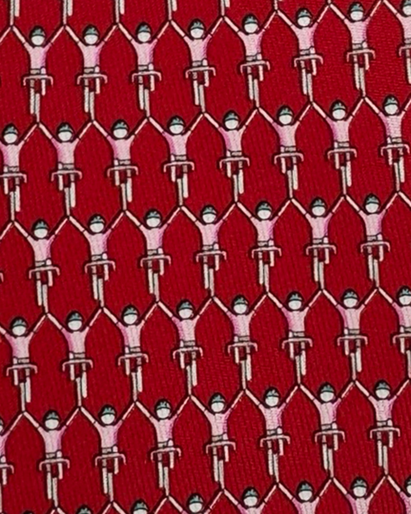 Salvatore Ferragamo Tie Red Cycling - Novelty