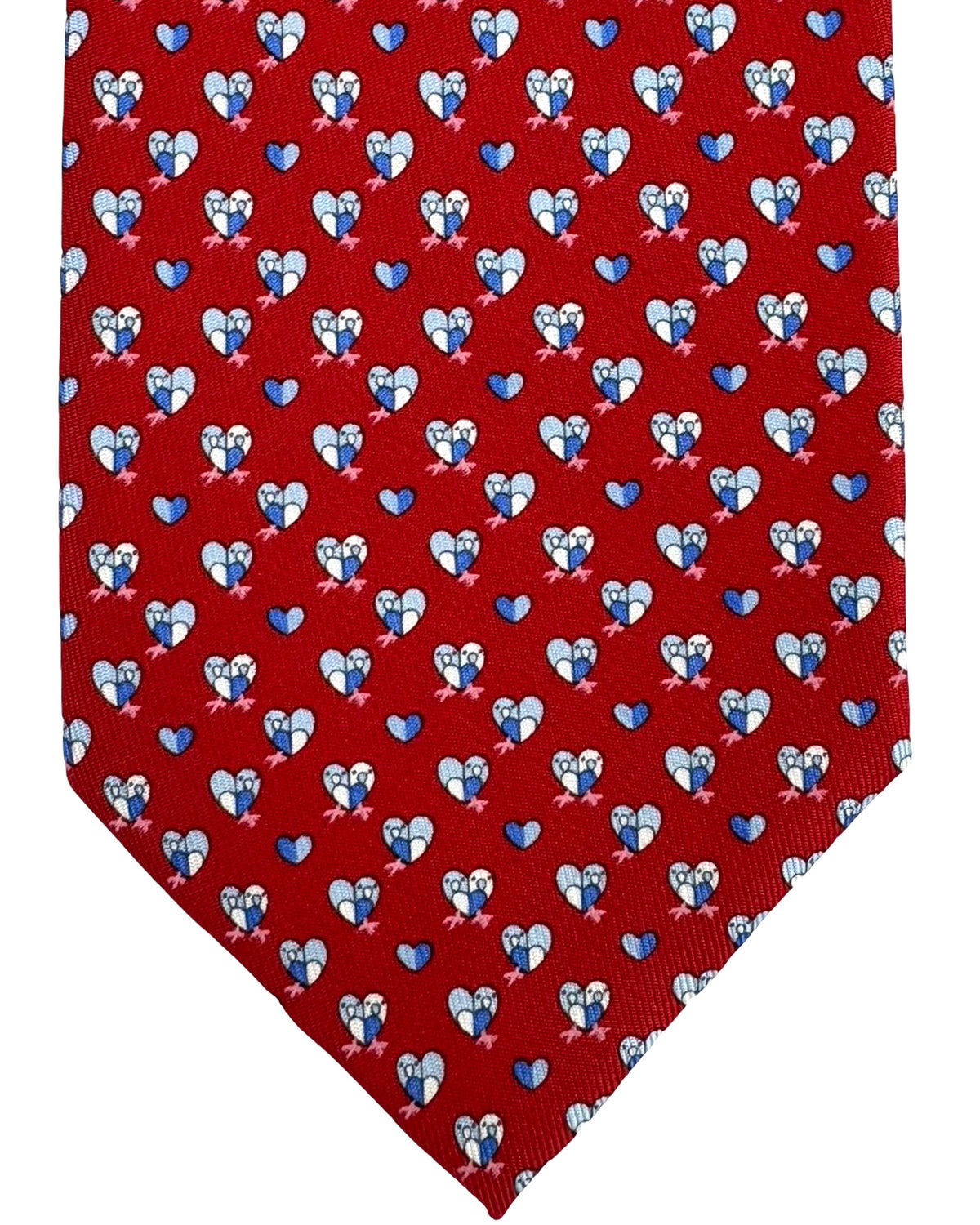 Salvatore Ferragamo Tie Dark Red Bird Design