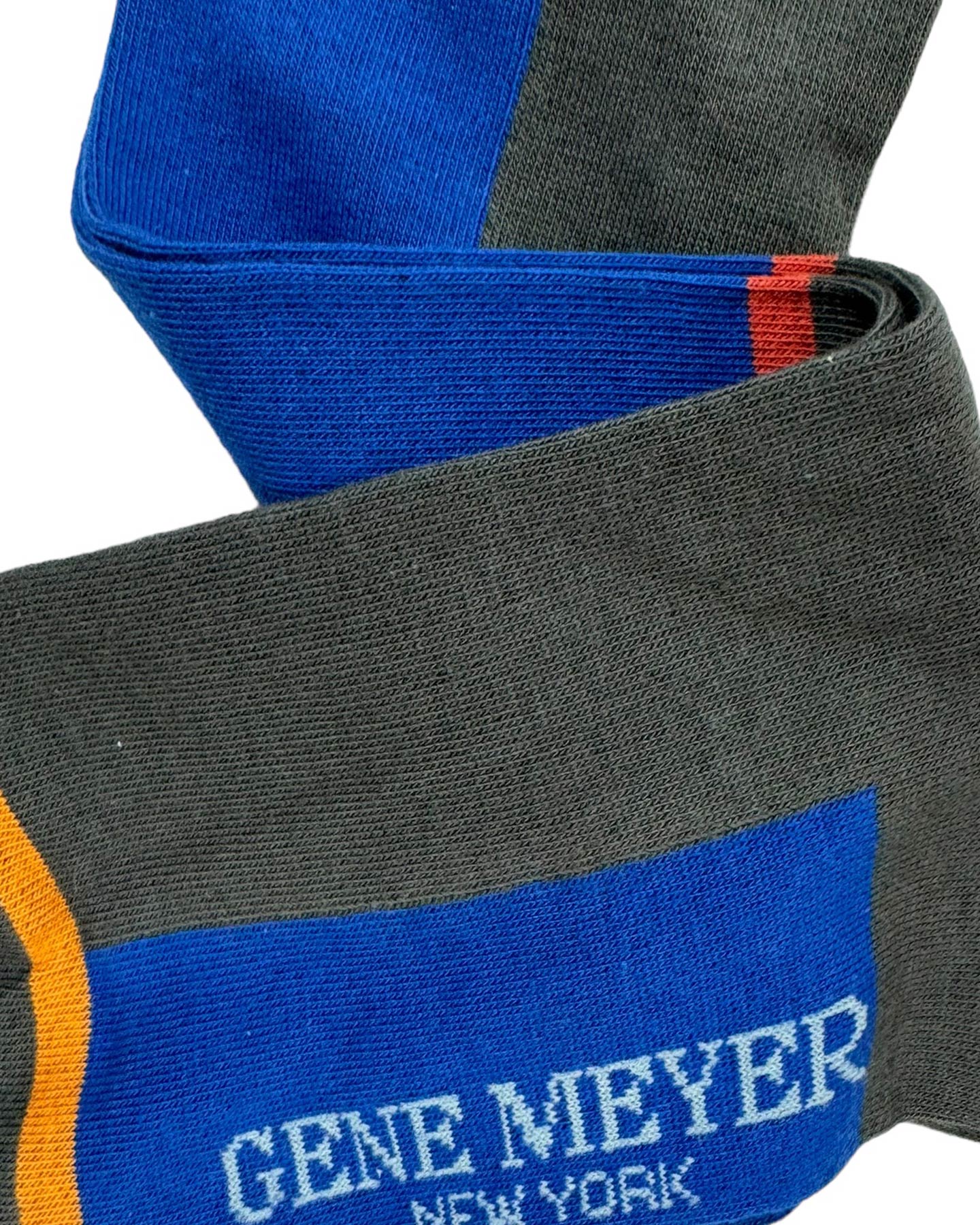 Gene Meyer Men Socks Royal Blue Gray