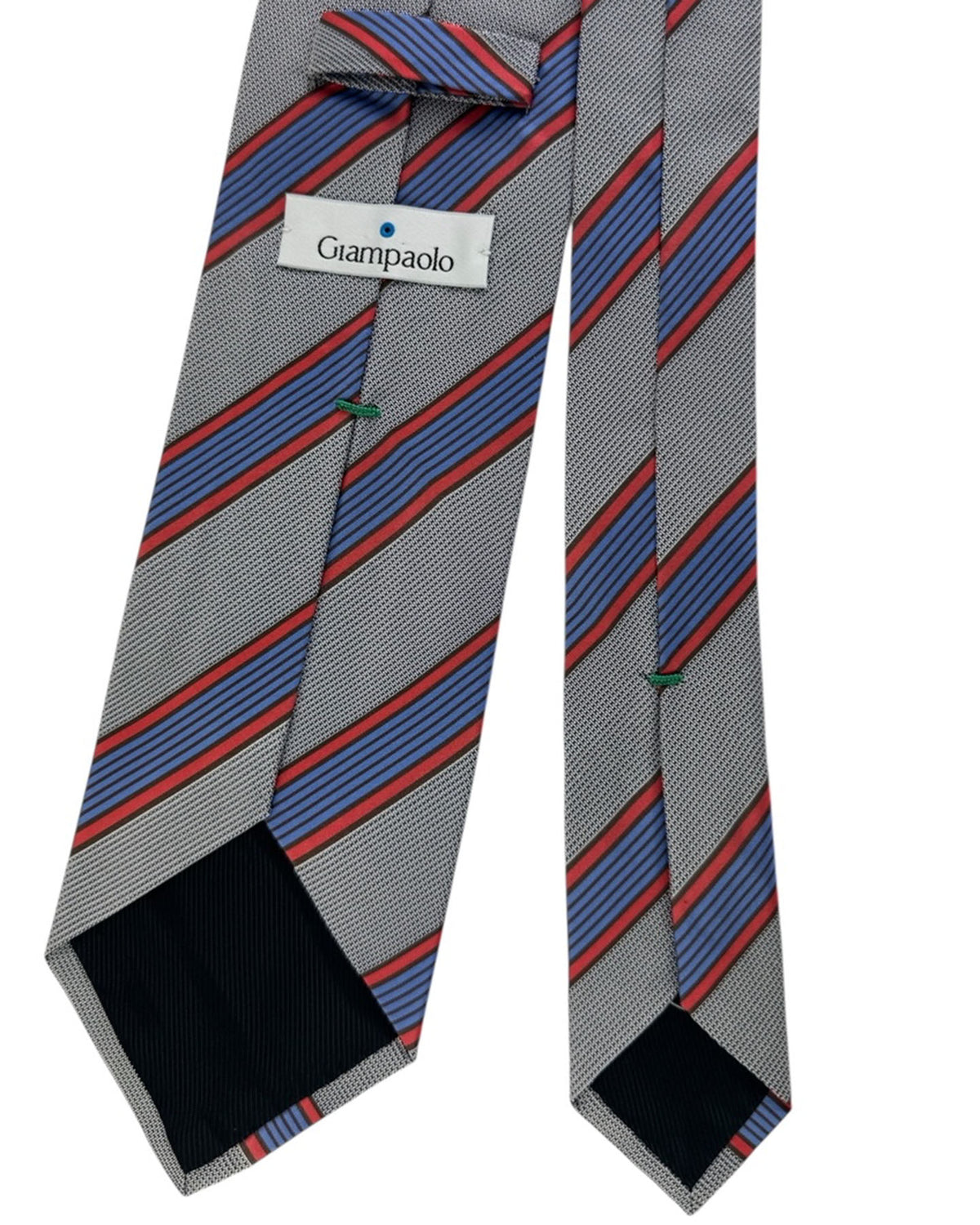 Giampaolo Tie Blue Red Stripes 