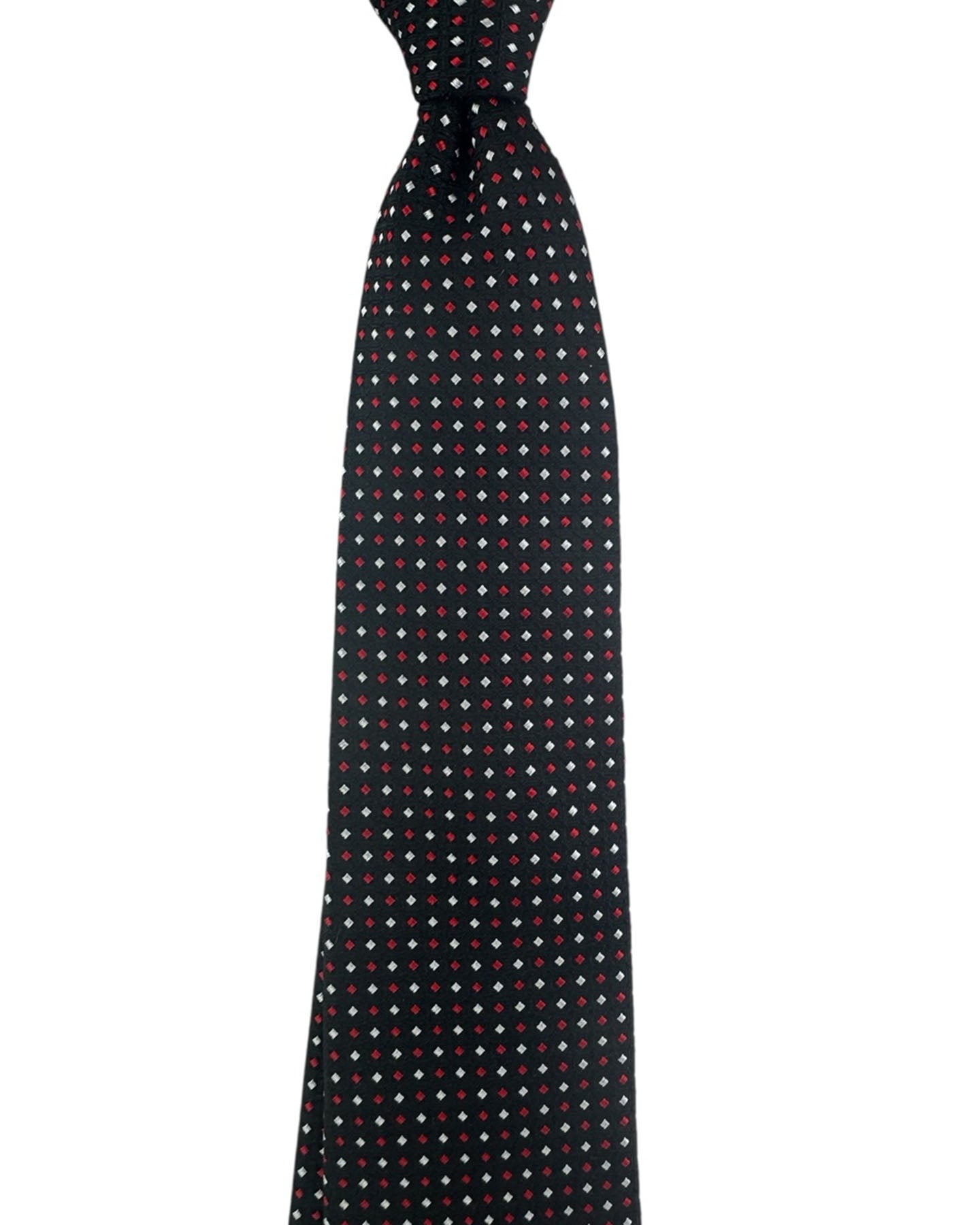 Givenchy Tie Black With Bordeaux Micro Diamond Dots