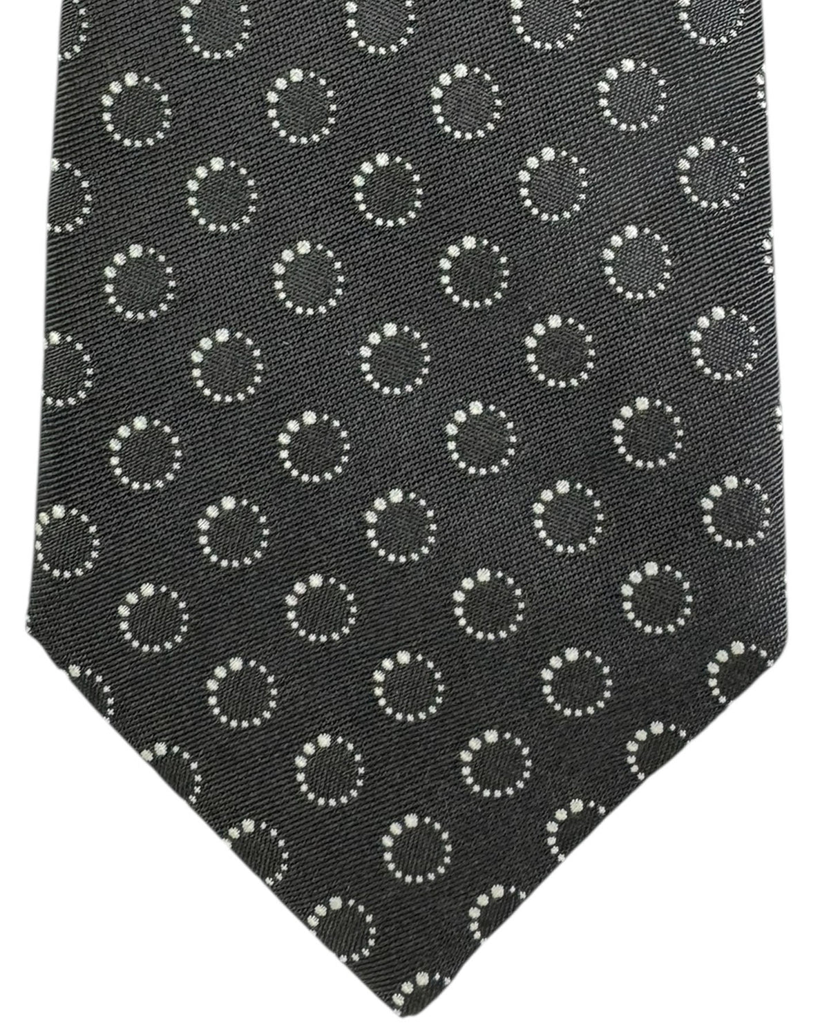 Dark Brown Silver Tie