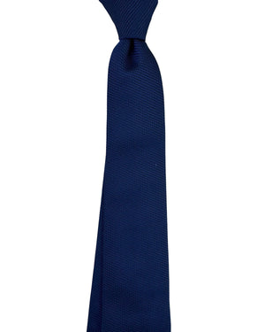 Givenchy Tie Dark Blue Textured Solid Weave
